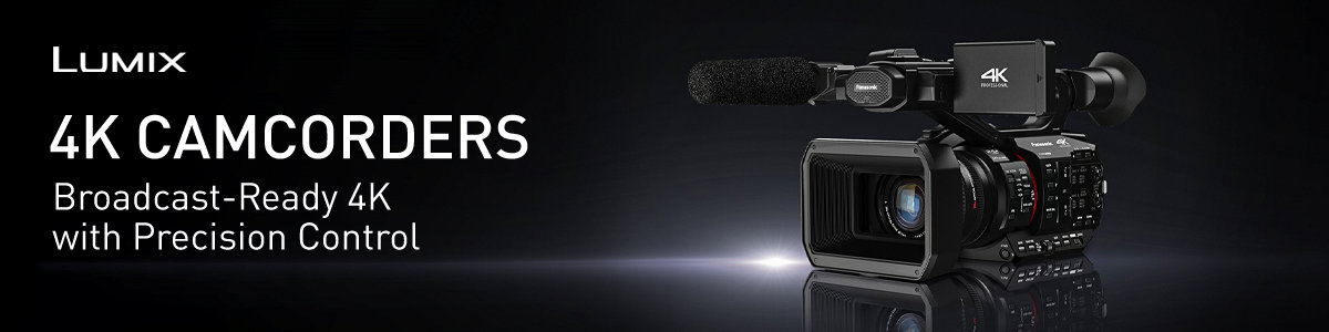 Shop Panasonic 4K Camcorders – High-resolution video cameras with powerful zoom, HDR support, and cinematic recording features.