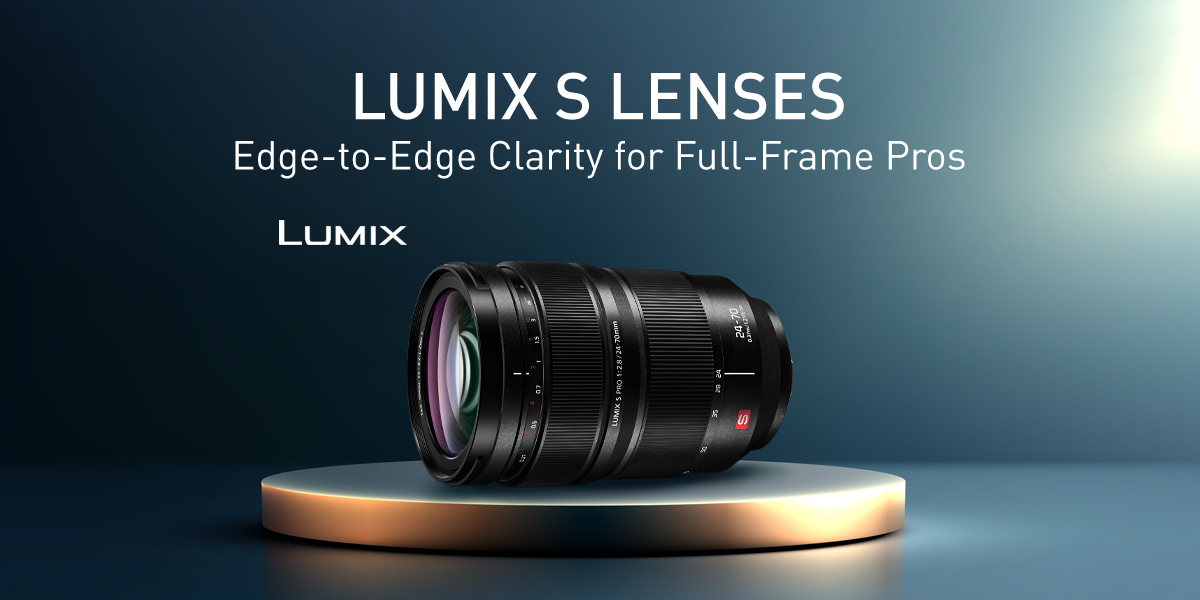 Shop LUMIX S Lenses – Professional-grade prime, zoom, and macro lenses designed for Panasonic full-frame mirrorless cameras.