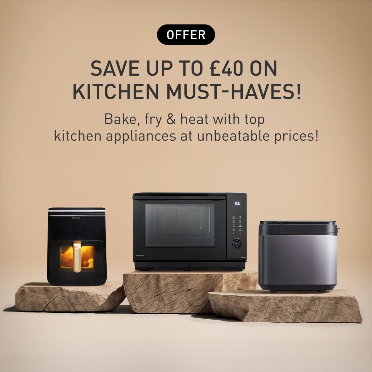 Save up to £40 on home appliances – top deals on microwaves, breadmakers & air fryers