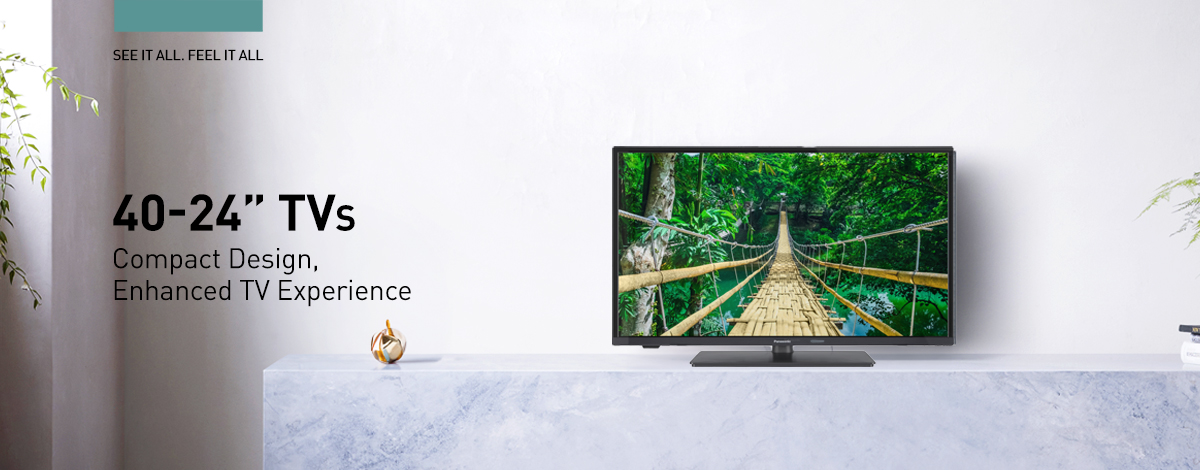 Panasonic 41-inch and Under TVs – Compact and high-quality HD and Full HD Smart TVs for any space.