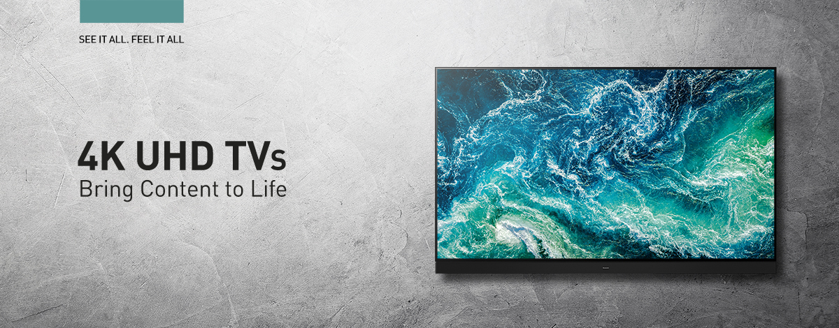 Panasonic 4K UHD TVs – Experience ultra-high-definition picture quality with vivid colors, HDR, and stunning clarity.