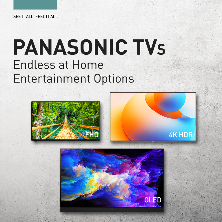 Panasonic Televisions – Explore the latest 4K OLED, LED, and Smart TVs for an immersive viewing experience.