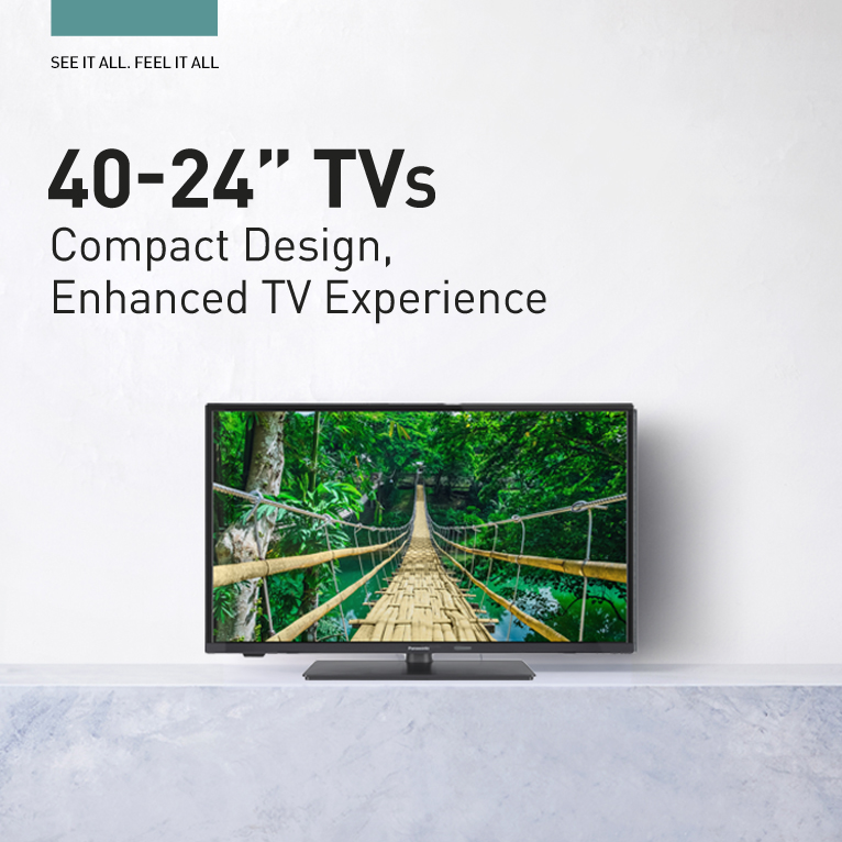 Panasonic 41-inch and Under TVs – Compact and high-quality HD and Full HD Smart TVs for any space.