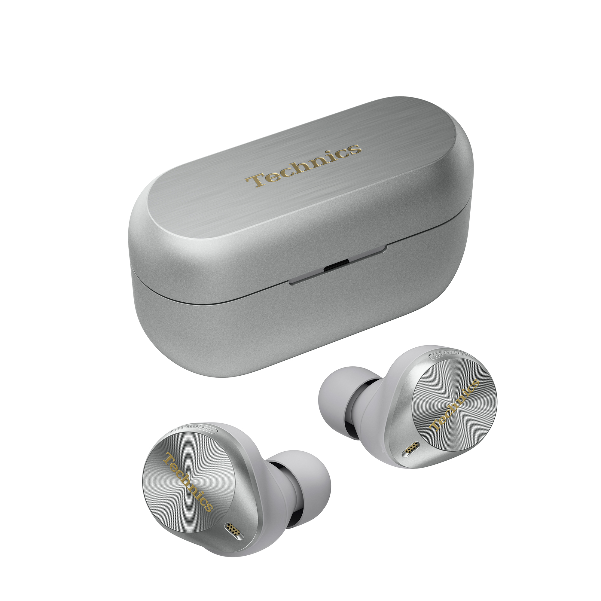 Silver True Wireless Noise Cancelling Earphones With Multipoint Bluetooth - Eah-Az80e-S Eah-Az80e-S