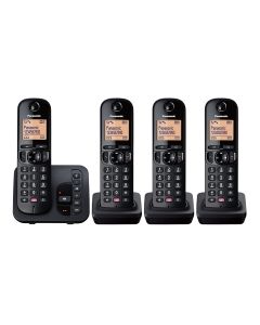 Digital Cordless Phone with Answering Machine – Quadruple Handset KX-TGC264EB KX-TGC264EB