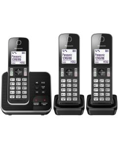Triple Digital Cordless Phone with Answering Machine KX-TGD323EB KX-TGD323EB