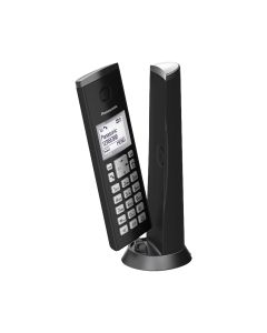 Twin Digital Cordless Phone with Answering System - Gloss Black KX-TGK222EB KX-TGK222EB