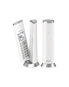 Twin Digital Cordless Phone with Answering System - WHITE KX-TGK222EW KX-TGK222EW