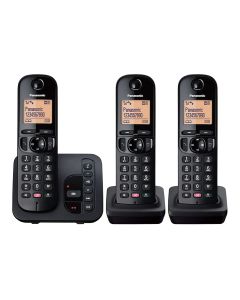 Digital Cordless Phone with Answering Machine – Triple Handset KX-TGC263EB