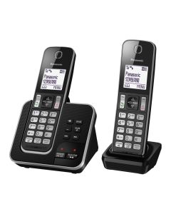 Twin Digital Cordless Phone with Answering Machine KX-TGD322EB