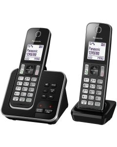 Twin Digital Cordless Phone with Answering Machine KX-TGD322EB