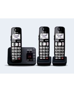 Digital Cordless Phone with 3 handsets and 40 min answering Machine KX-TGE823EB