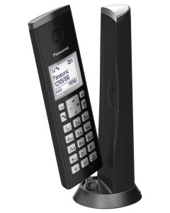 Single Digital Cordless Phone with Answering System - Gloss Black KX-TGK220EB