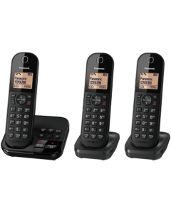 Triple Digital Cordless Phone with Answering Machine KX-TGC423EB