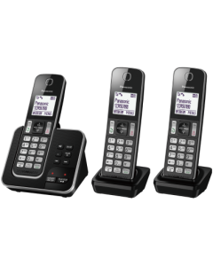 Digital Cordless Phone with 3 handsets and 30 Minute Answering Machine KX-TGD623EB