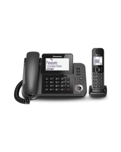 Digital Answering System with 1 Corded and 1 Cordless Handset KX-TGF320EM