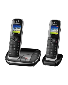 Double Handset Digital Cordless Phone with Answering Machine KX-TGJ422EB