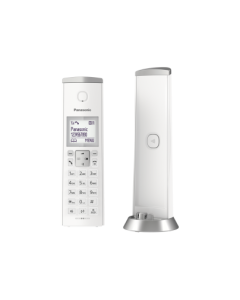 Single Digital Cordless Phone with Answering System - White KX-TGK220EW