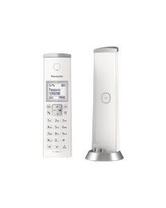 Single Digital Cordless Phone with Answering System - White KX-TGK220EW