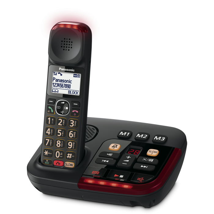 Panasonic DECT 6.0 2-in-1 Corded/Cordless Phone With Answering Machine - Foto 9