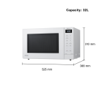 32L Inverter ST64 Microwave Oven White | Panasonic Store UK