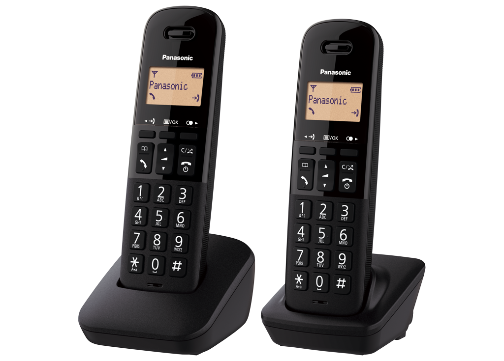 Digital Cordless Phone with Nuisance Call Block, 2 handsets, Call Block Key and Enhanced Receiver Volume KX-TGB612EB