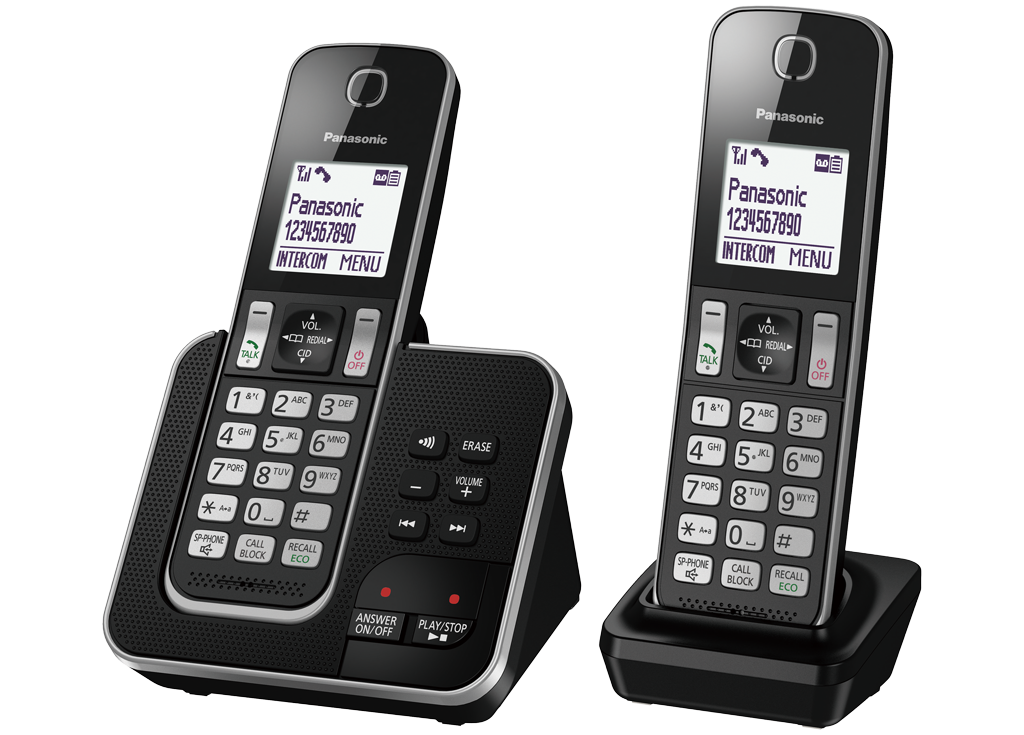 Digital Cordless Answering System with 2 Handset. KX-TGD622EB