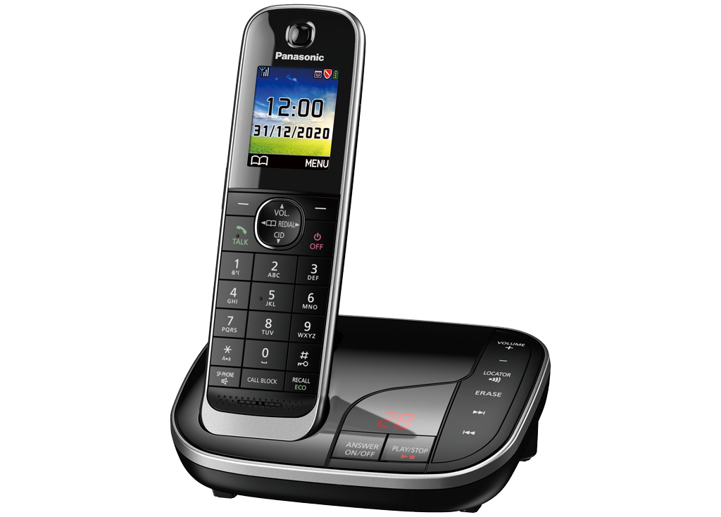 Single Handset Digital Cordless Phone with Answering Machine KX-TGJ420EB KX-TGJ420EB